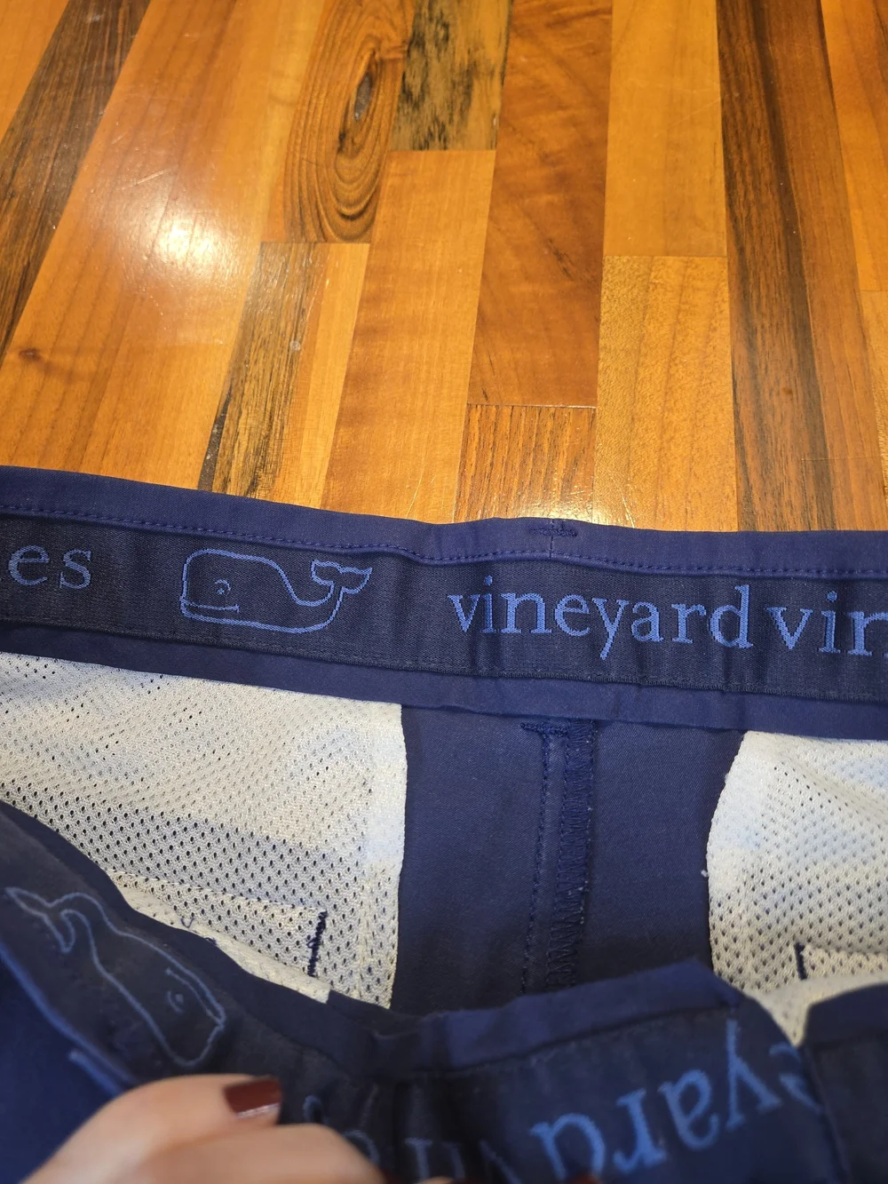 Vineyard Vines Navy Blue Flat Front Stretch Cotton Shorts